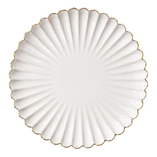 Petal Charger Plate Bone