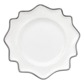 Versailles Charger Plate (Silver Trim) 