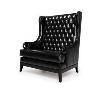 Empire Love Seat Black