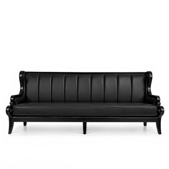 Empire Sofa (Black-Black-Lines)
