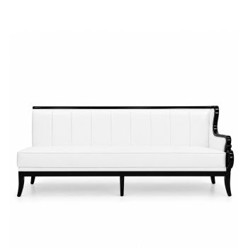 Empire Sofa (Black-White-lines)(Left Arm)