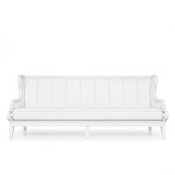 Empire Sofa (White-White-Lines)