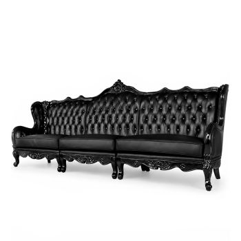 Empress 3-Pc Sofa Black