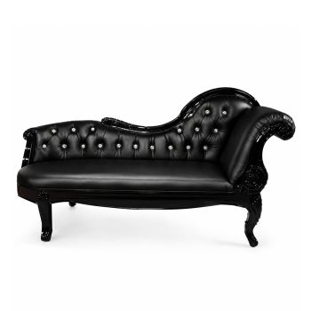 Empress Chaise Lounge Black Right