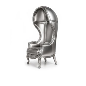 Empress Dome ArmChair Silver