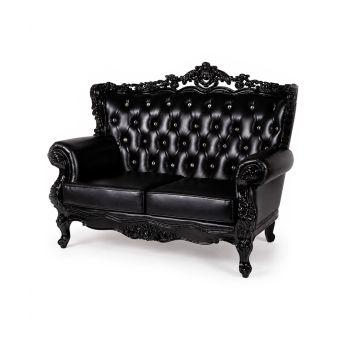 Empress Love Seat Black