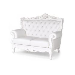 Empress Love Seat White