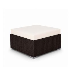 Rattan Ottoman (Mocha)