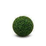 Large artificial hedge sphere with dense green foliage, decorative topiary ball accent for weddings, events, and lounge décor.