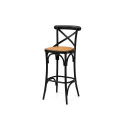GH Coco Barstool Black - Straw Seat Pad
