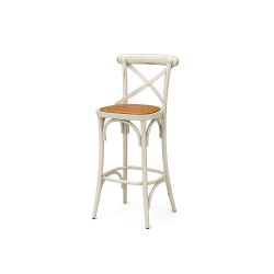 GH Coco Barstool White - Straw Seat Pad