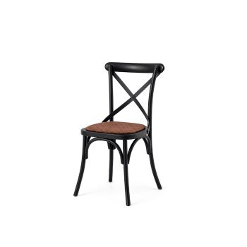 GH Coco Chair Black - Straw Seat Pad
