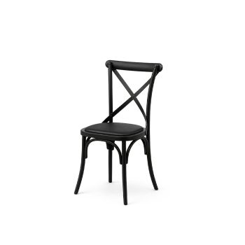 GH Coco Chair Black - Black Seat Pad