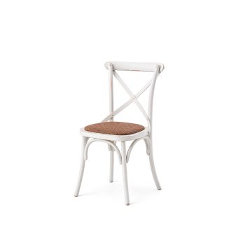 GH Coco Chair White - Straw Seat Pad