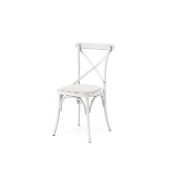 GH Coco Chair White - White Seat Pad