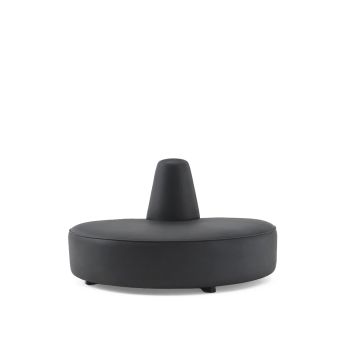 GH ENDLESS BULLNOSE SOFA BLACK