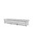 GH CHESTERFIELD 13′ SOFA WHITE
