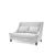 GH Verona Loveseat - White