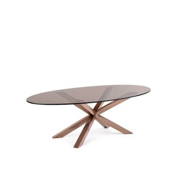 GH Cognac Dining Table Rose Gold - Black
