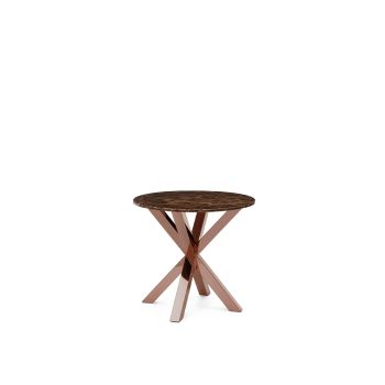 GH COGNAC SIDE TABLE ROSE GOLD