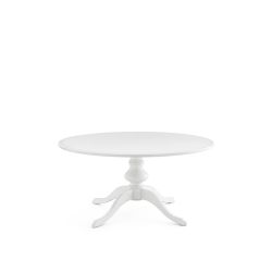 GH ISLA WEST 6’Ø DINING TABLE WHITE