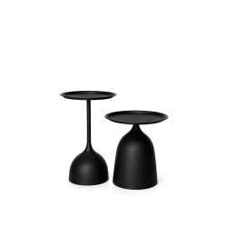 GH Onyx Metal Nestling Table - Black