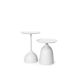 GH Onyx Metal Nestling Table - White