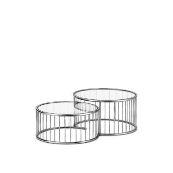GH Tube Coffee Table Chrome Black