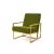 Reflection Rain Armchair Gold Moss