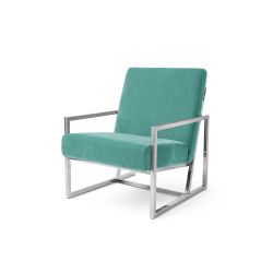 Reflection Rain Armchair Silver Tiffany Blue
