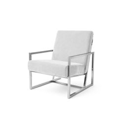 Reflection Rain Armchair Silver White