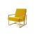 Reflection Rain Armchair Gold Yellow