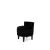 GH Belgravia Ottoman - Black