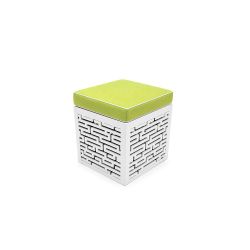 Maze Ottoman lime Green