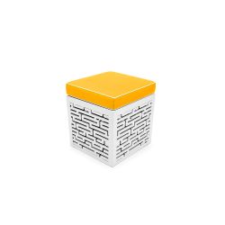 Maze Ottoman Yellow