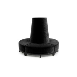 Velvet Banquette Black