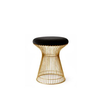 Wire Ottoman Gold - Black