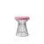 Wire Ottoman Silver - Pink