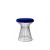Wire Ottoman Silver - Royal Blue