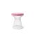 Wire Ottoman White - Pink
