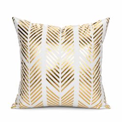 Reflection Gold Throw Pillow Arrows
