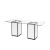 Skyline Highboy Square 48"x96" Rectangular Glass