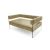Crystal Loveseat - Champagne