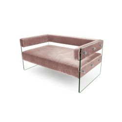 Crystal Loveseat - Rose Gold