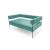 Crystal Loveseat - Tiffany Blue