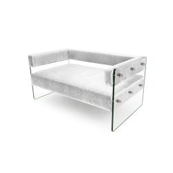 Crystal Loveseat - White