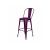 Urban Barstool Purple (With Back)