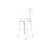 Urban Barstool White (With Back)