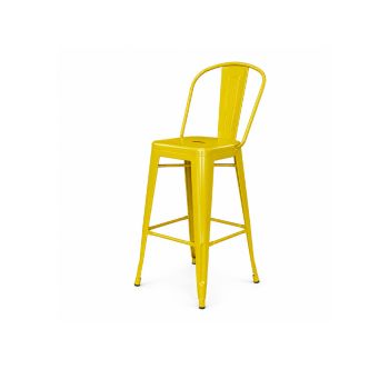 Urban Barstool Yellow (With Back)
