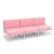 Sea-Breeze - Modular 3-Piece Sofa - Matte Light Pink Sea-Breeze - Modular 3-Piece Sofa - Matte Light Pink
